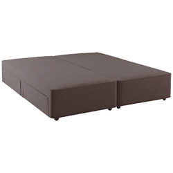 Hypnos Firm Edge 4 Drawer Divan Storage Bed, Double Imperio Grey